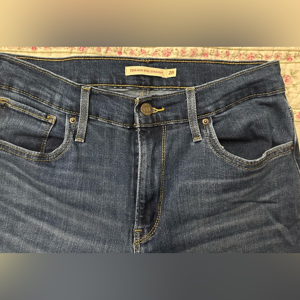 High Rise Straight Leg Women's Levi’s 724 Jeans - Blue